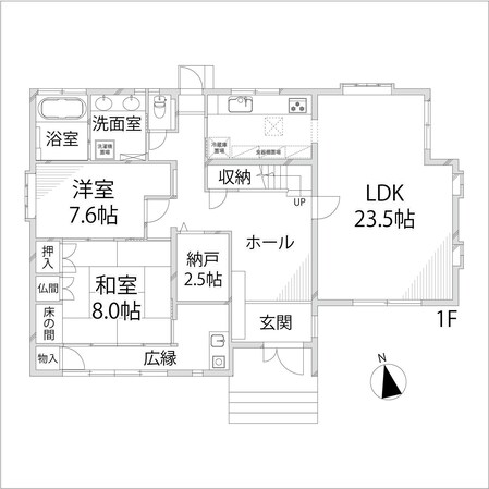 御立中5丁目戸建の物件間取画像